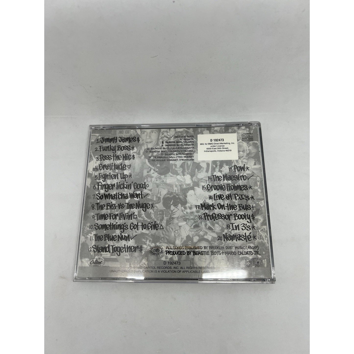 Beastie Boys – Check Your Head CD 1992 Capitol Grand Royal Classic Album OG