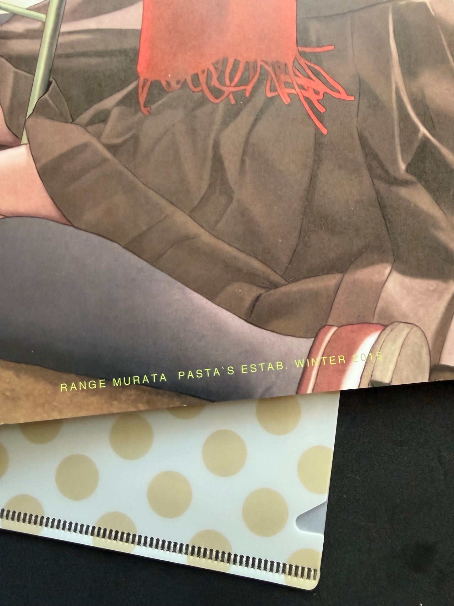 Range Murata Pasta's Estab Winter 2015 Clear File + Art Cards + Booklet Set