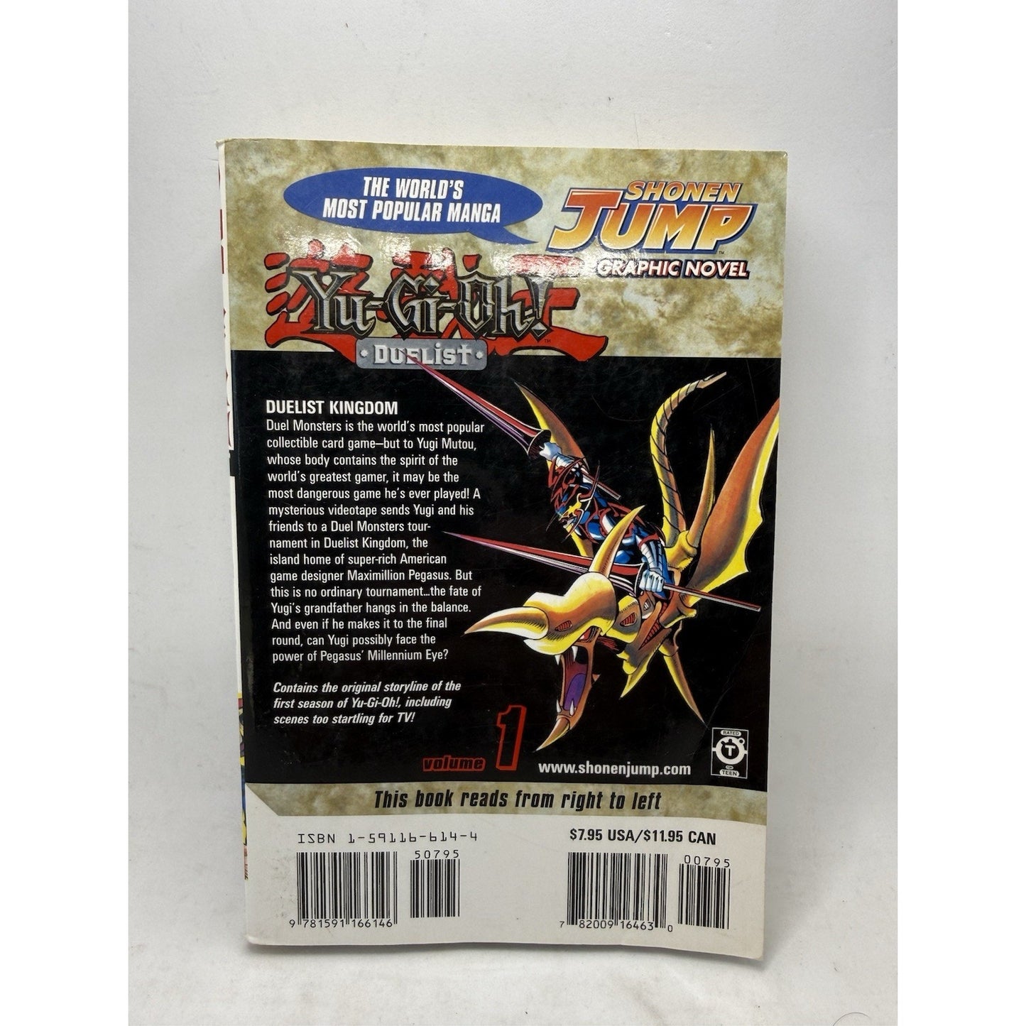Yu-Gi-Oh! Duelist Vol. 1 Manga Kazuki Takahashi Shonen Jump Graphic Novel 2004