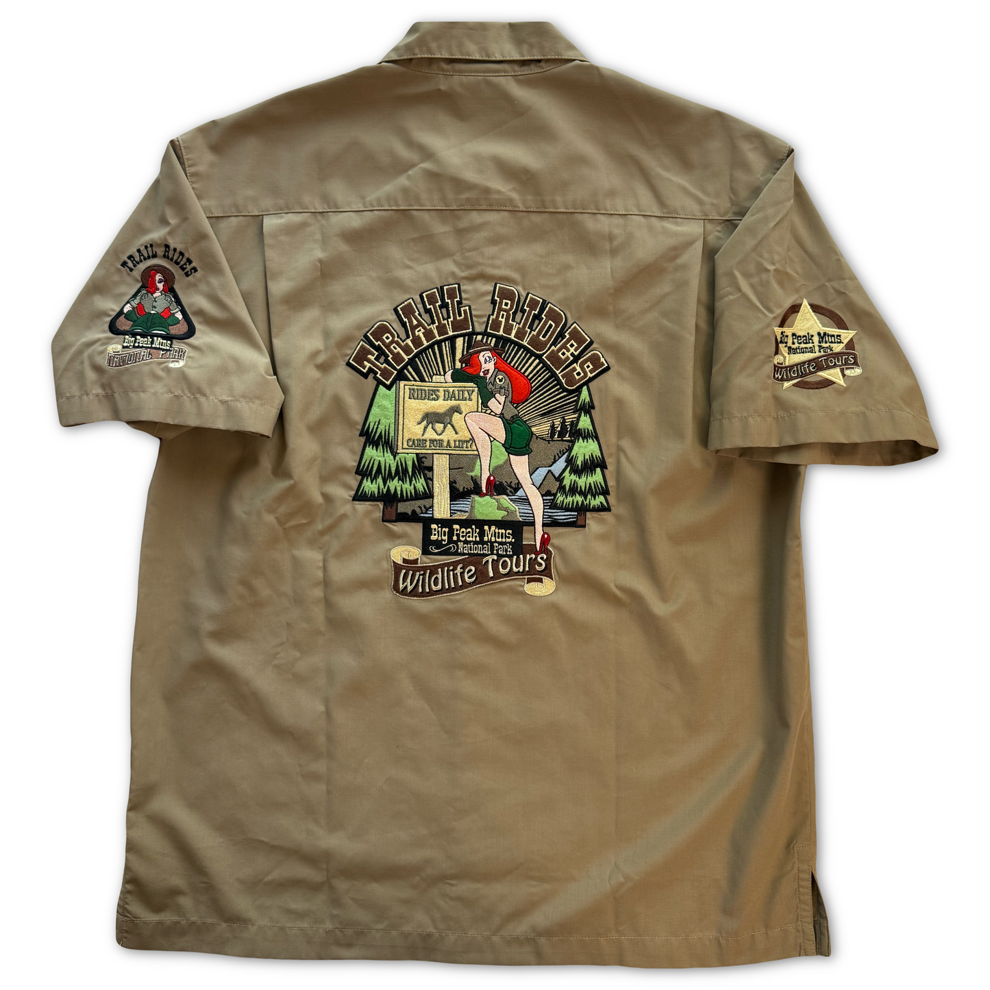 Disneyland Resort Ranger Rabbit Trail Rides Cast Member Shirt Jessica Rabbit S