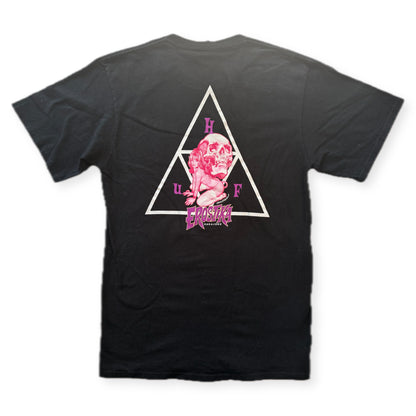 HUF x Erostika Rockin Jelly Bean Triple Triangle Tee Black Mens M Japan