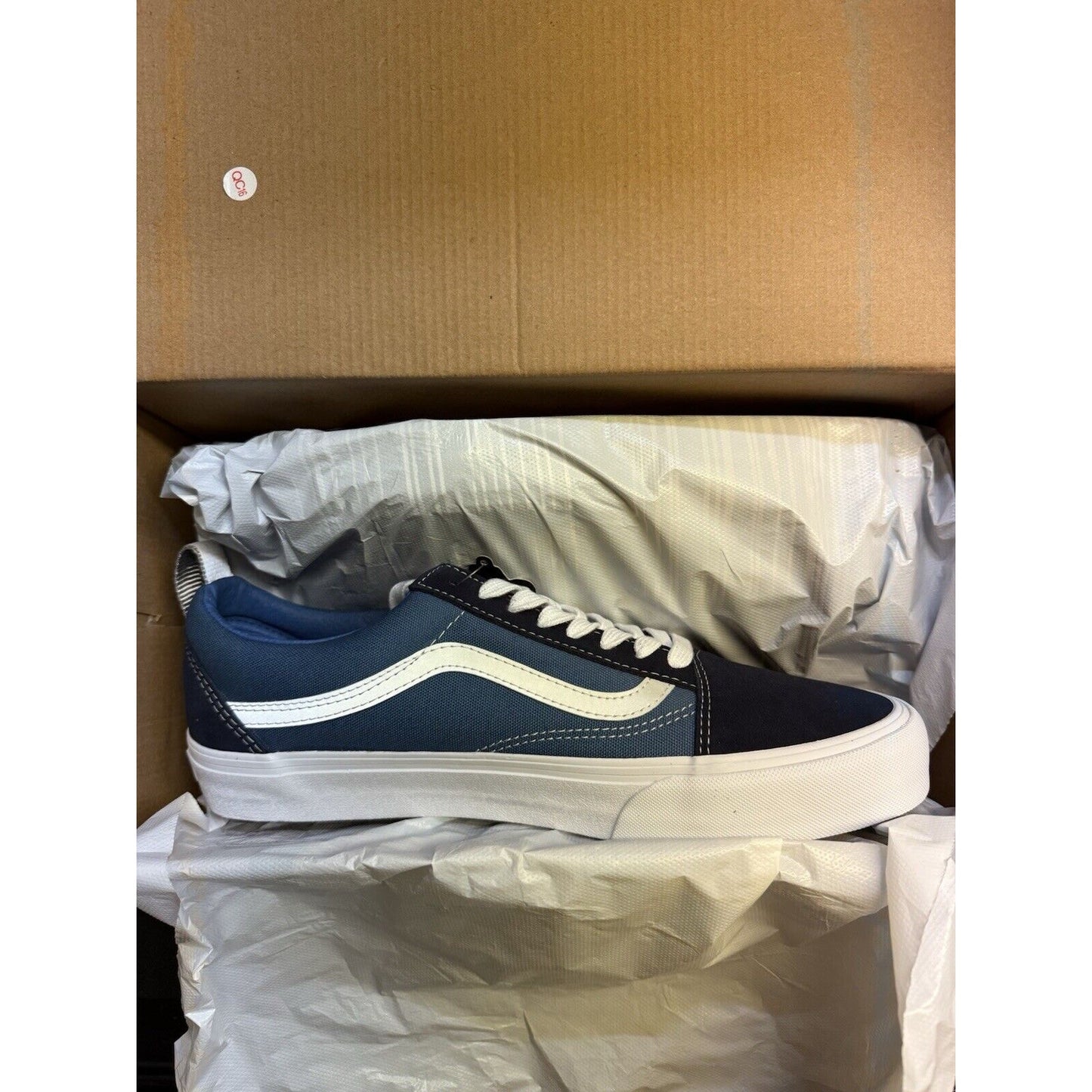 VANS KRINK x Vault Old Skool VLT LX ミディアムブルー トゥルーホワイト 12 スケートボードシューズ