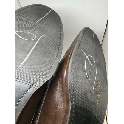 Allen-Edmonds Shoes Montgomery Split Toe Brown Lace Up US 12 D Dress Leather