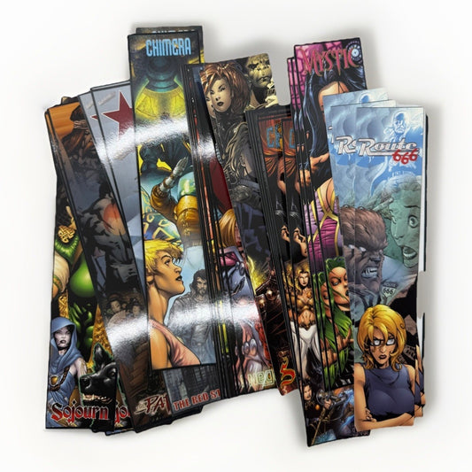 38 Comic Bookmarks Lot Sojourn, Mystic, Chimera, Route 666, The Path Set Adult