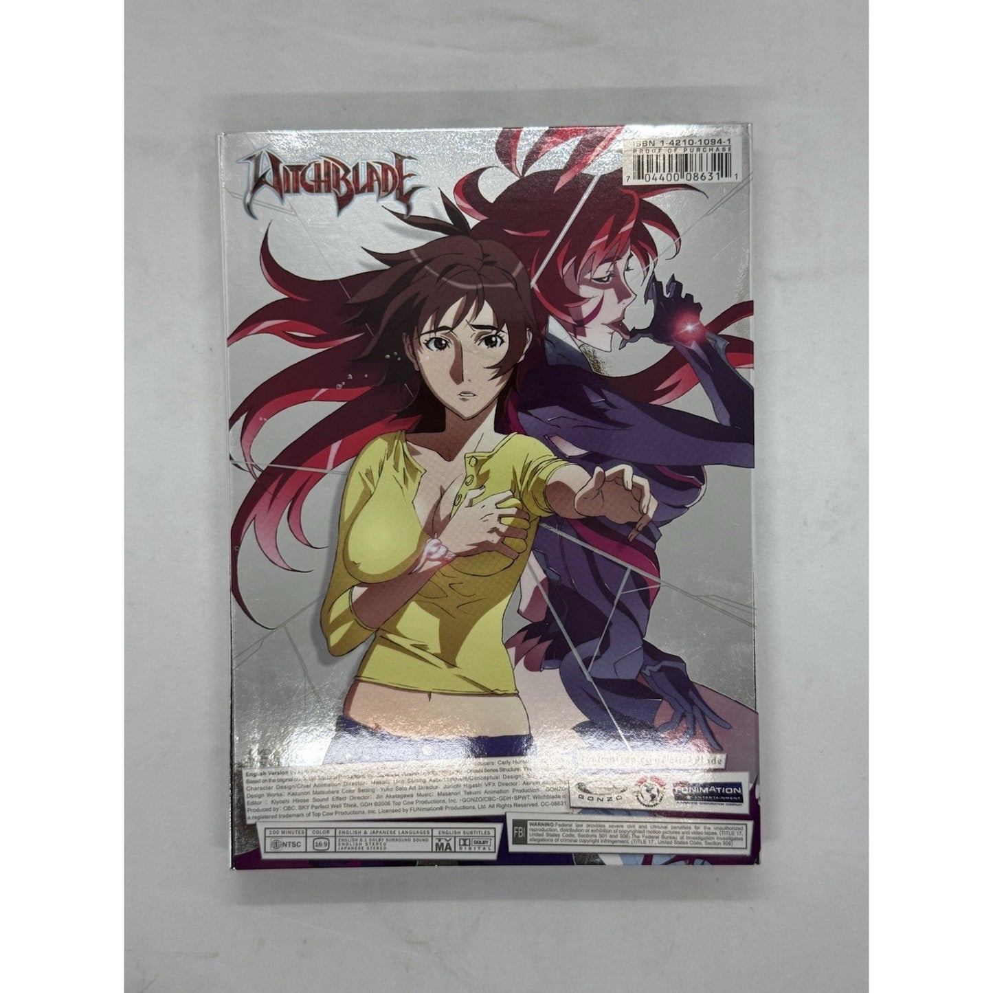 Witchblade Anime DVD (2006) Top Cow x Gonzo x Funimation - Brand New Sealed