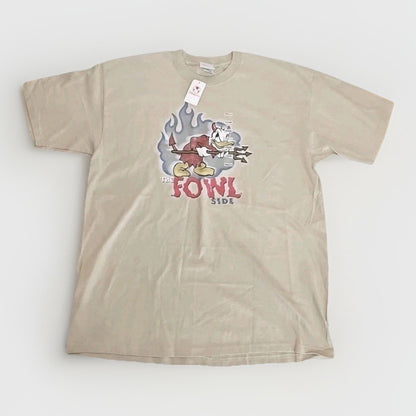 Disney Store Exclusive Donald Duck The Fowl Side Devil Tee Y2K NWT Tan XL Rare