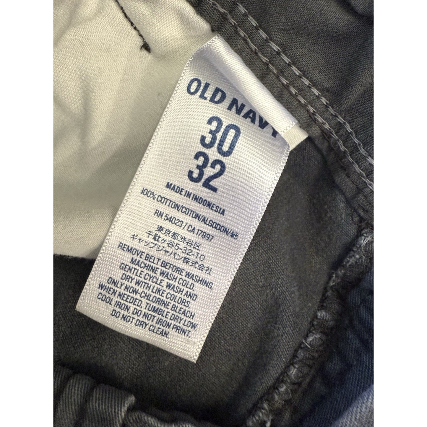 Old Navy Men’s Slim Fit Cargo Pants Gray Size 30x32 Utility Pocket y2k indie