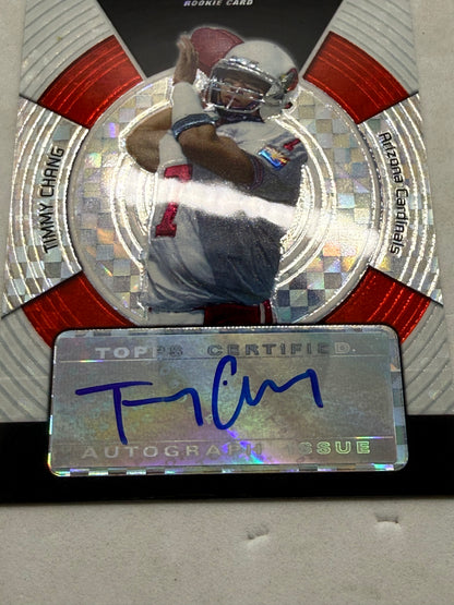 2005 Topps Finest Timmy Chang Rookie Autograph X-Fractor Card Serial 182 of 250