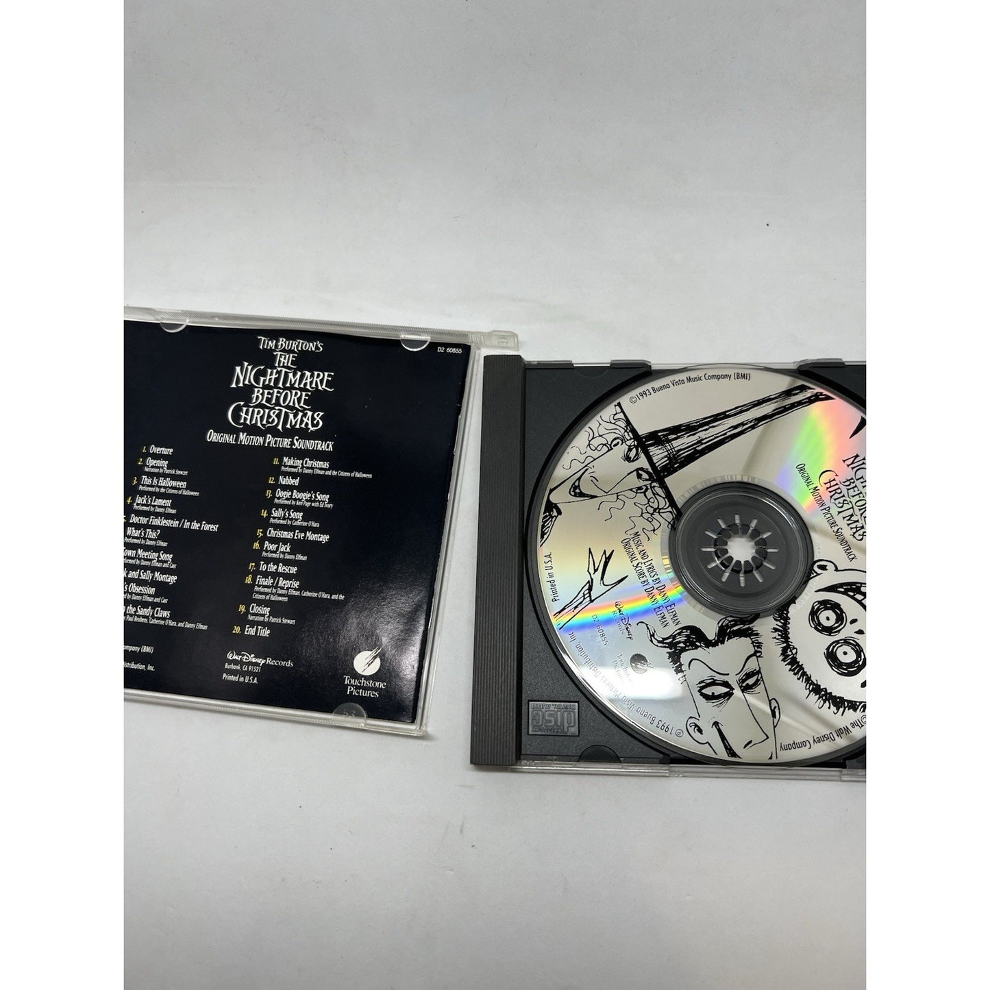 Nightmare Before Christmas Soundtrack CD Disney Danny Elfman Tim Burton