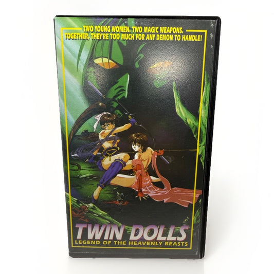 Twin Dolls Legend Heavenly Beasts VHS 1994 SoftCel Anime English Sub Rare Red