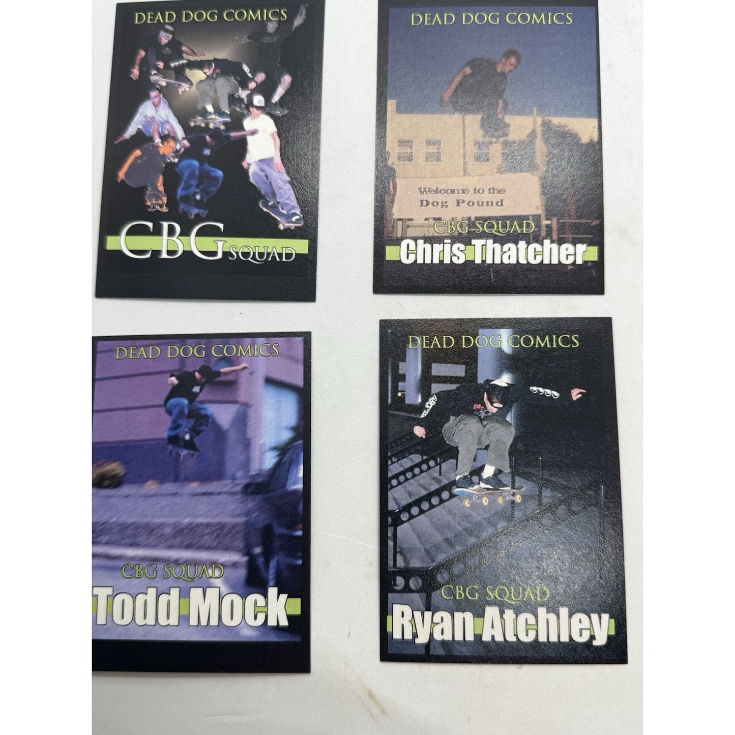 Dead Dog Comics Character & CBG Squad Trading Card Lot RARE Skateboard Team 90s