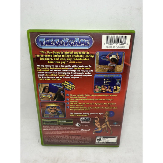 The Guy Game (Microsoft Xbox, 2004) Complete w/ Manual - Adult - M Rated Guys