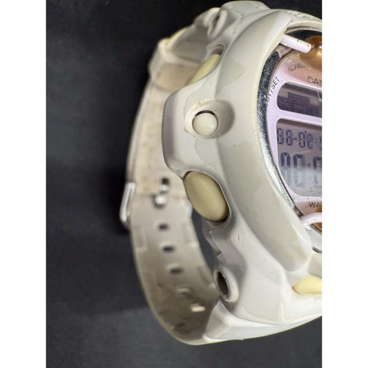 Casio Baby-G BG-169M Shock Resist White Pink Digital Watch Works Japan RARE