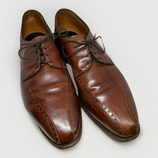Allen Edmonds Men's Shoe 🇺🇸 Wendell Almond Bicycle-toe Derby 12D Dress Leather