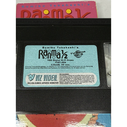 Ranma 1/2 TV Series Vol 6 VHS Viz Video Rumiko Takahashi Anime English Dub