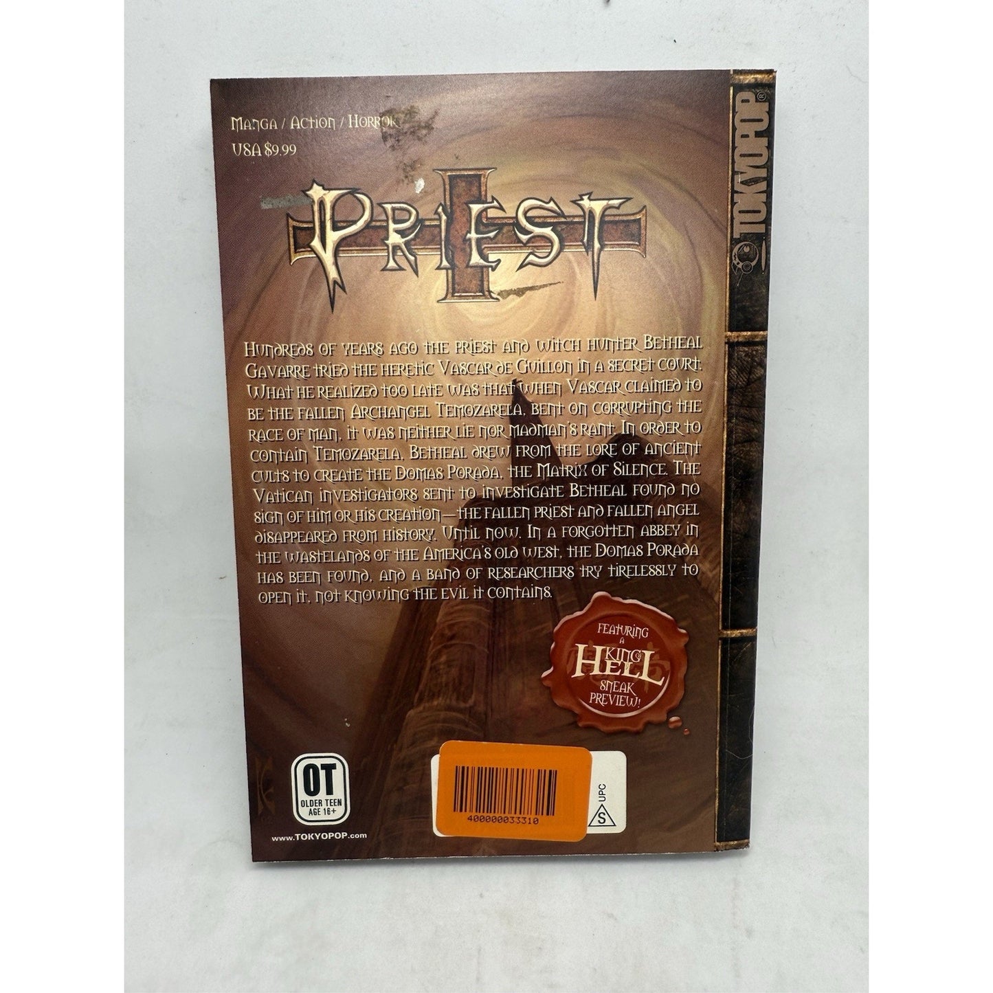 Priest Manga Vol.6 Min-Woo Hyung English TokyoPop Horror Graphic Novel