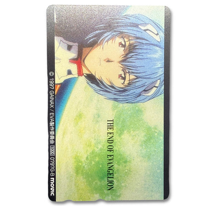 The End of Evangelion Rei Ayanami Green Landscape Unused Japanese Telephone Card (Teleca)