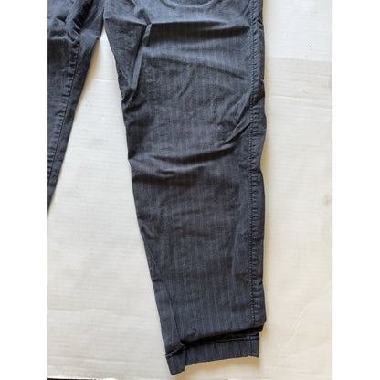 Hollister Epic Flex Taper Pants W33 L32 Gray Pinstripe Men’s Casual Stret