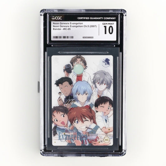 2007 EVANGELION CHAPTER 5 BANDAI WAFER NEON GENESIS EVANGELION CGC 10 GEM MINT