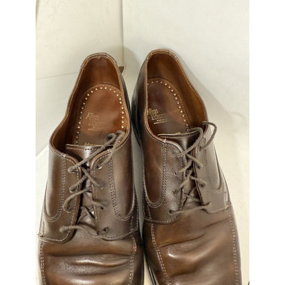 Allen-Edmonds Shoes Montgomery Split Toe Brown Lace Up US 12 D Dress Leather