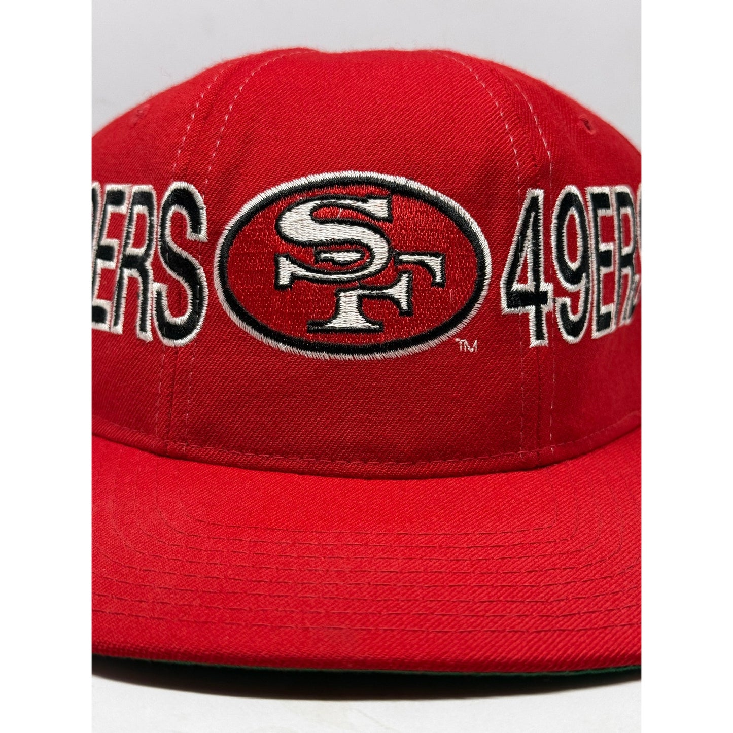 Vintage 90s Starter San Francisco 49ers Snapback Hat Wool NFL Red SF Cap Niner
