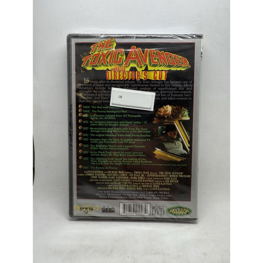 Toxic Avenger Director’s Cut DVD 1998 Troma Unrated Head Crushing Scene Peter 90