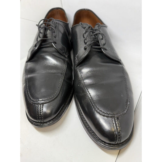 Allen Edmonds USA 12 D Black Leather Lasalle Split Toe Derby Dress Shoes Fancy
