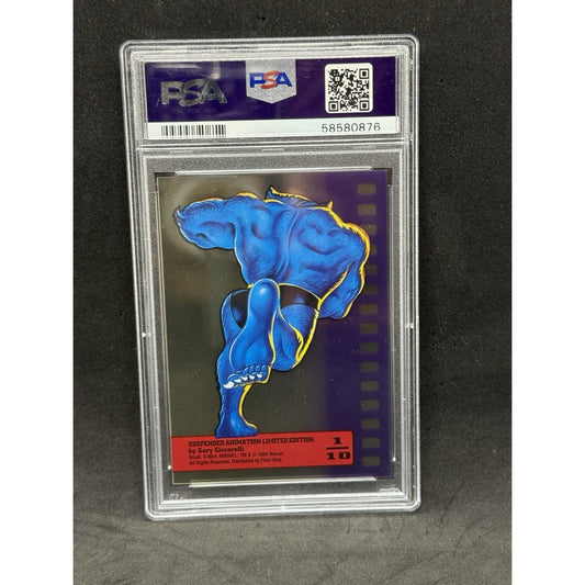 1995 Marvel Ultra X-Men BEAST Suspended Animation #1 PSA 8 Fleer Card NM-MT