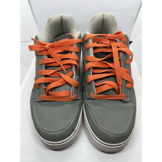 Heelys 770151 Gray Orange Shoes Men’s 10 Roller Skate Sneakers Rare Wheel Adult
