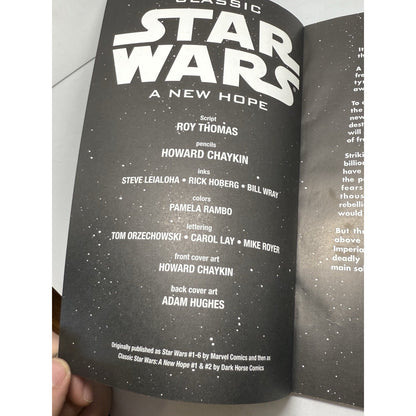 Star Wars A New Hope Comic Dark Horse TPB Roy Thomas Howard Chaykin 1990s First