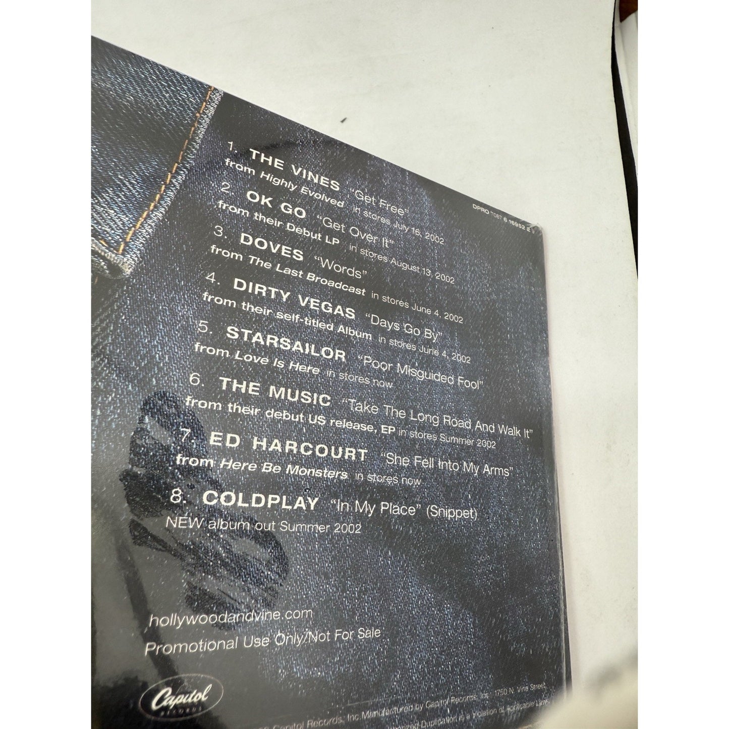 2002 Capitol Records Promo CD - Coldplay, The Vines, OK Go + More - Not For Sale