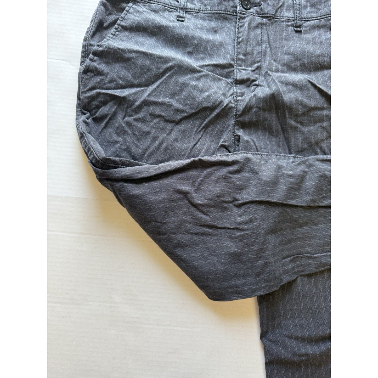 Hollister Epic Flex Taper Pants W33 L32 Gray Pinstripe Men’s Casual Stret