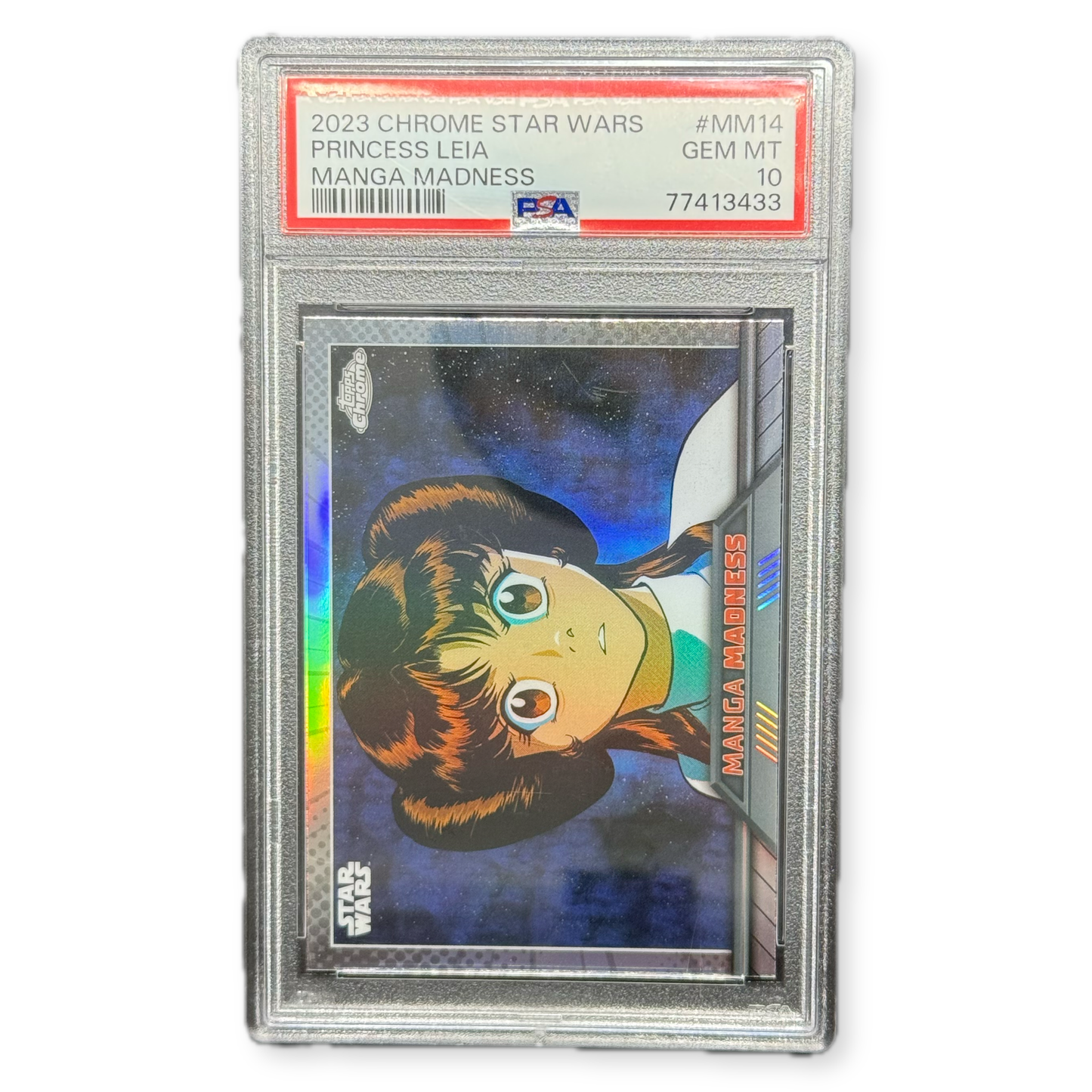 2023 Topps Chrome Star Wars Manga Madness Princess Leia PSA 10 #MM14