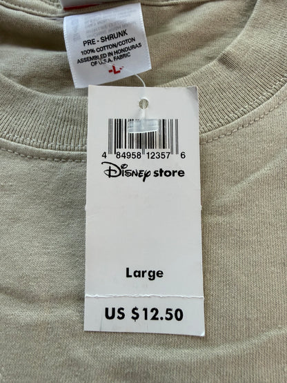 Disney Store The Fowl Side Donald Duck Devil Tee Mens L Tan Y2K NWT Rare