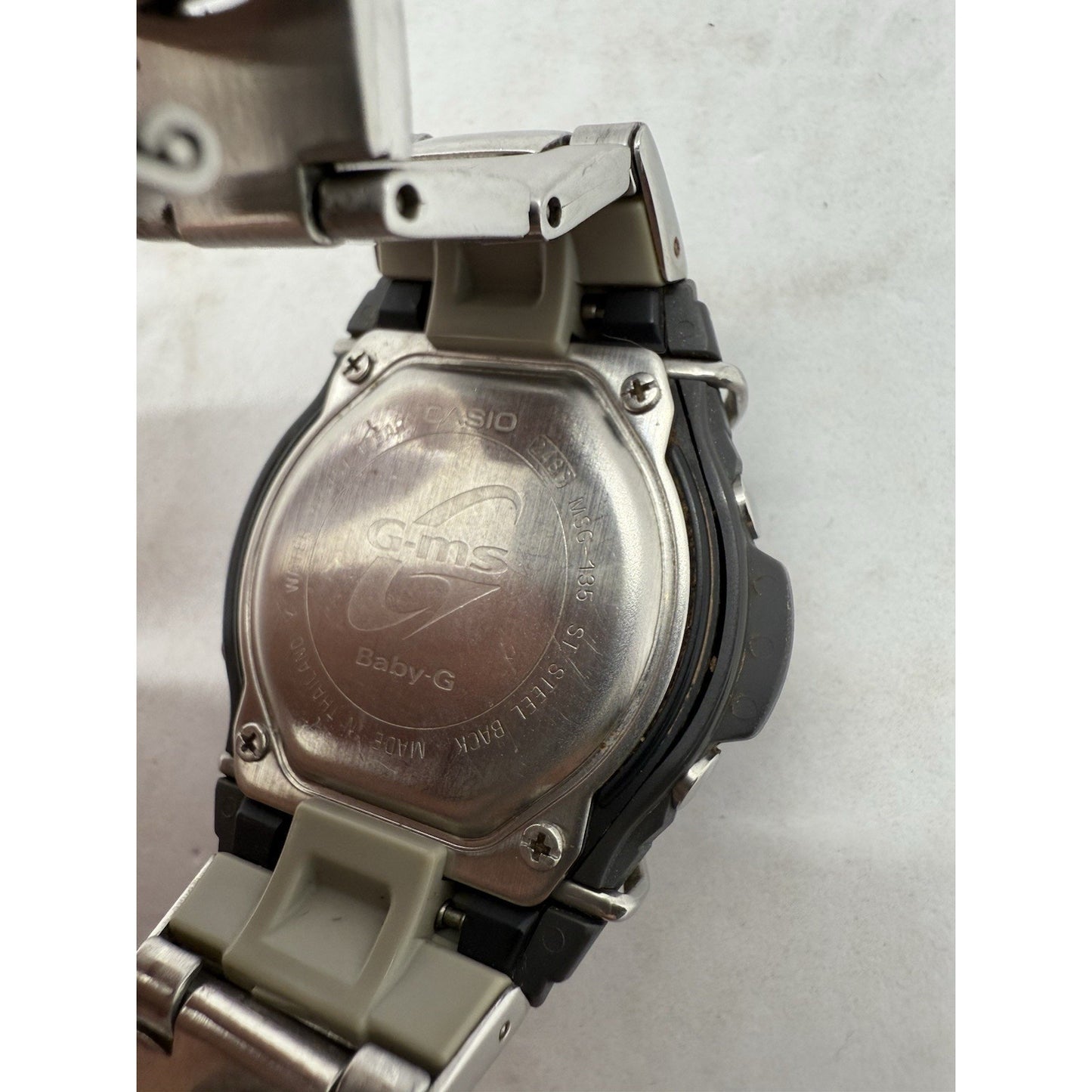 Casio Baby-G MSG-135 (2488) Digital Women's Watch Chronograph - New Battery