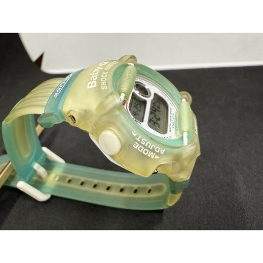 Casio Baby-G BG-370 Digital Watch Ice Blue Shock Resist Works G-lide READ