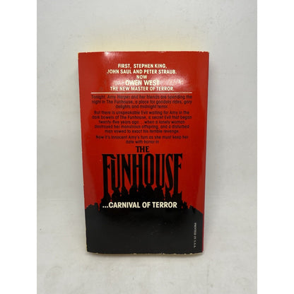 THE FUNHOUSE By Owen West 1980 Rare Horror Paperback 1st Printing Thriller MCA