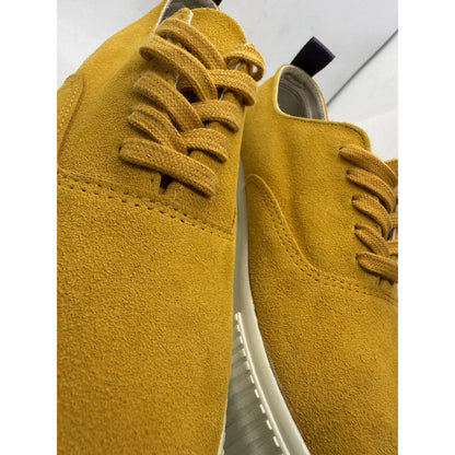 Eytys x H&M Mustard Yellow Suede Low Top Sneakers Size 6 EUR 38 Indie Leather 70