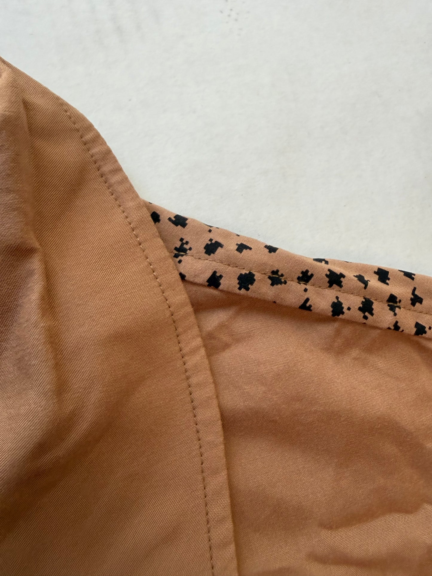 The Hundreds Face Woven Camp Shirt Brass Brown Mens XL NWT Paneled Back