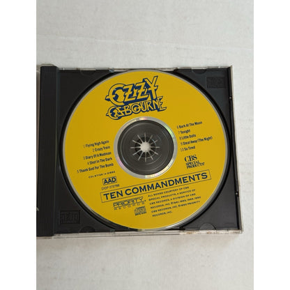 Ozzy Osbourne Ten Commandments CD 1990 Priority CBS Limited Collectors Edition