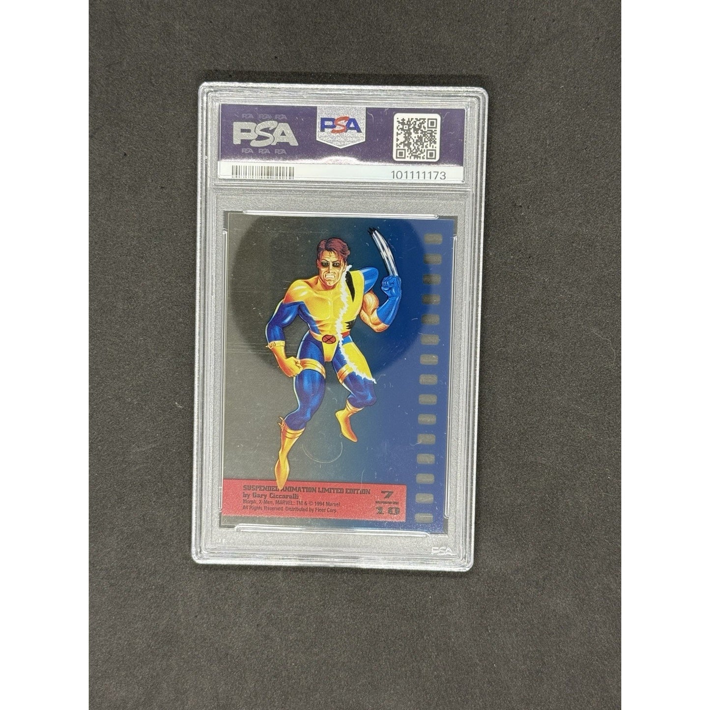 1995 Ultra X-Men Morph Suspended Animation #7 PSA 8 NM-MT Marvel Card Fleer