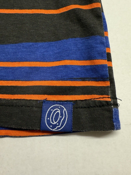 Odd Future OFWGKTA Hip-Hop Rap Music Embroidered Purple Black Striped L T-Shirt