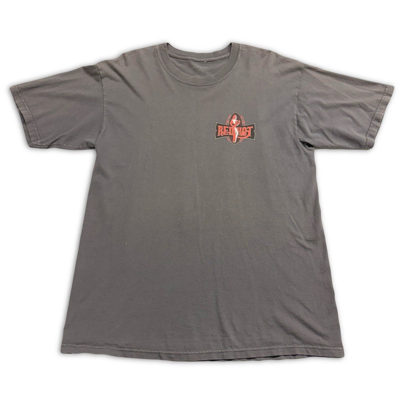 Jessica Rabbit Red Hot Disneyland T-Shirt Gray Mens L Walt Disney Roger Rabbit