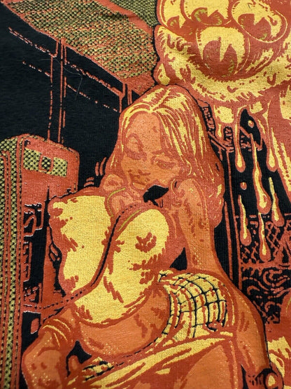 RARE Erosty Pop Japanese Hot Rod T-Shirt L Rockin' Jellybean Erostika Black Fink