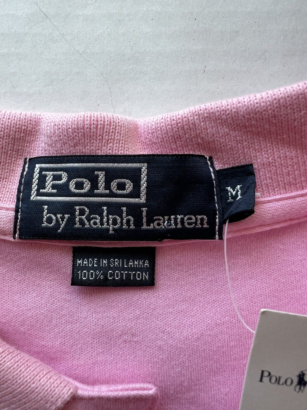“IM WITH STUPID” Polo Ralph Lauren Polo Custom Embroidered Pink Mens Medium NWT