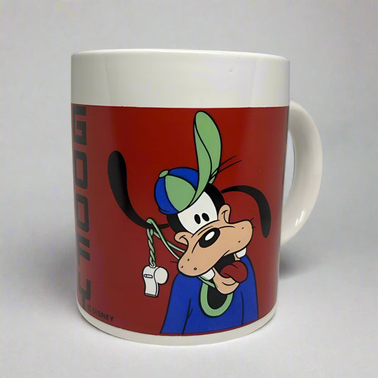Disney Goofy Coffee Cup NEW / Mug Coach Can't Find His Whistle. Vintage D