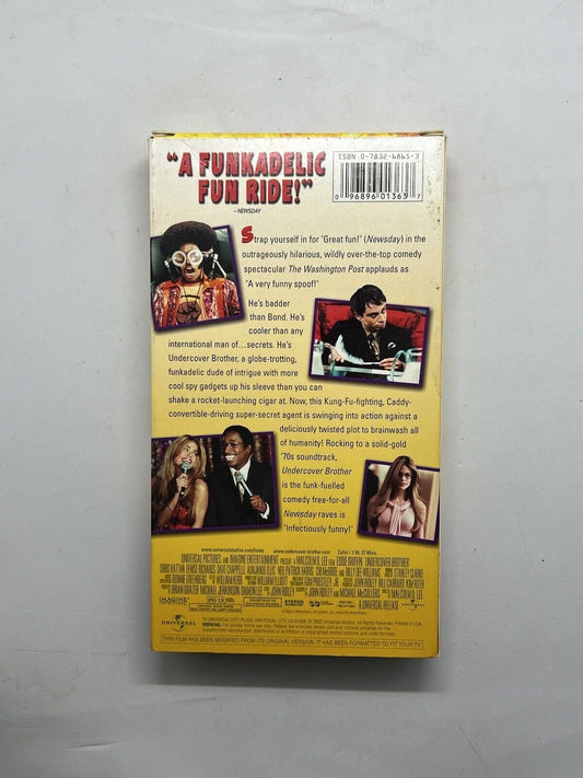 Undercover Brother (VHS, 2003) Comedy. Eddie Griffin. Chris Kattan. Video Movie.