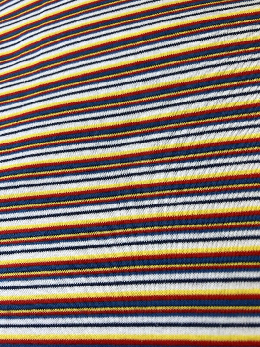 Vintage single stitch striped shirt RGB Colors Mens Medium Short Sleeve Tshirt