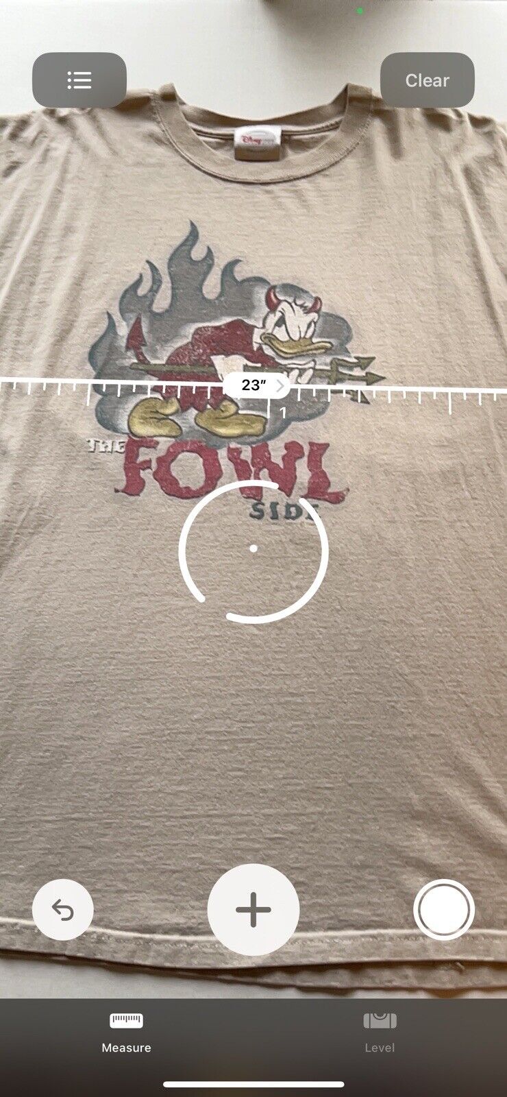 RARE The Fowl Side Donald Duck Y2K Shirt  Disney Store Devil Halloween Mens XL