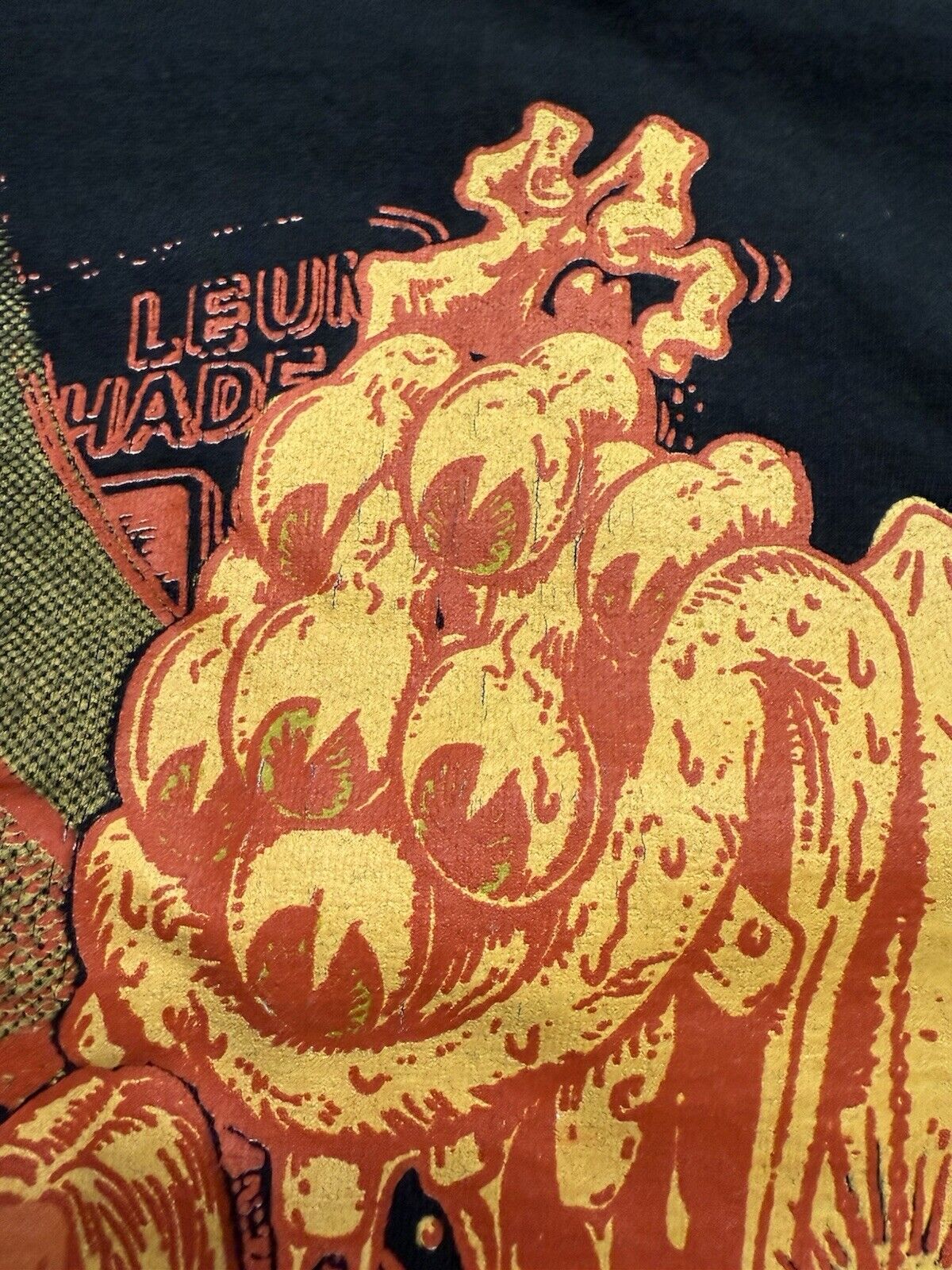 RARE Erosty Pop Japanese Hot Rod T-Shirt L Rockin' Jellybean Erostika Black Fink